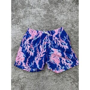 Lilly Pulitzer Blue and Pink Swim Trunks